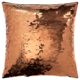 Houzz copper sequin cushion